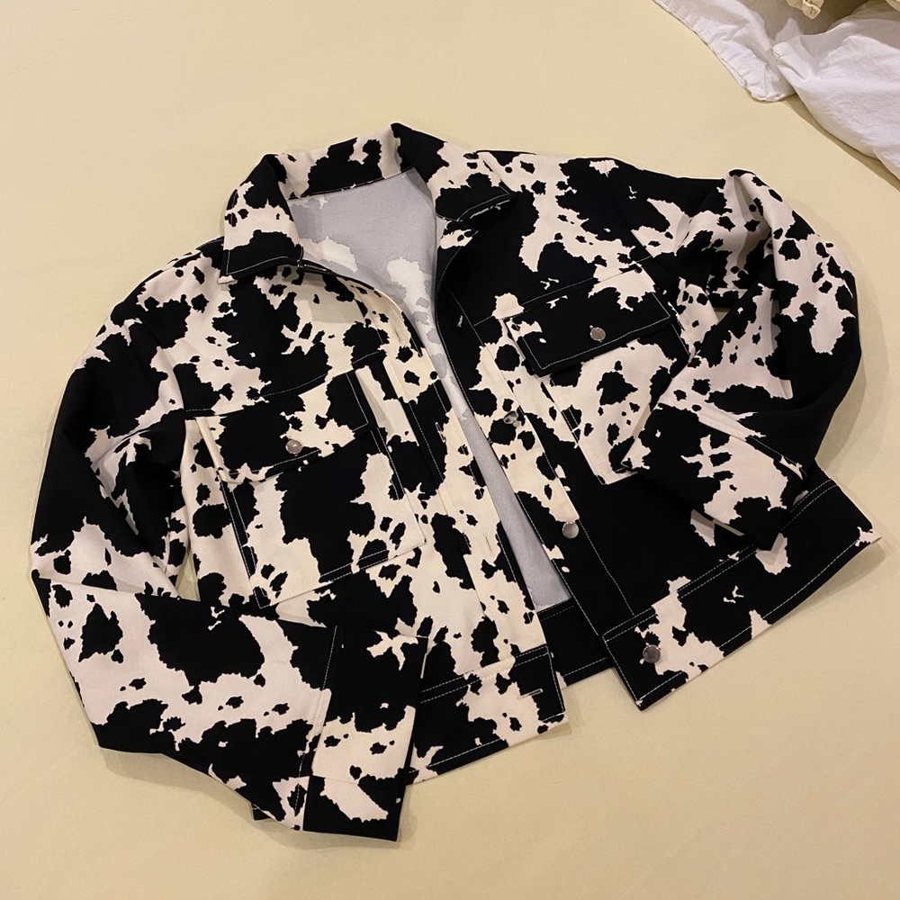 Cow Print Jacket